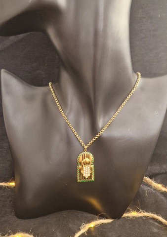 Collier beldi en acier inoxydable porte orientale Bab El Mansour