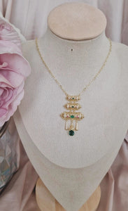 Collier triple pendentifs beldi