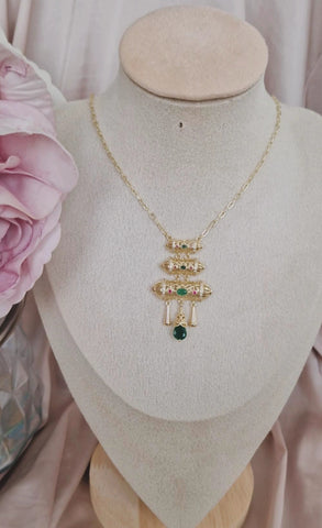 Collier triple pendentifs beldi