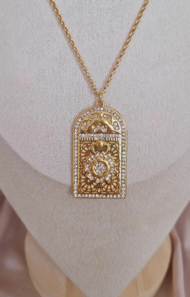 Collier beldi en acier inoxydable porte orientale Bab El Mansour