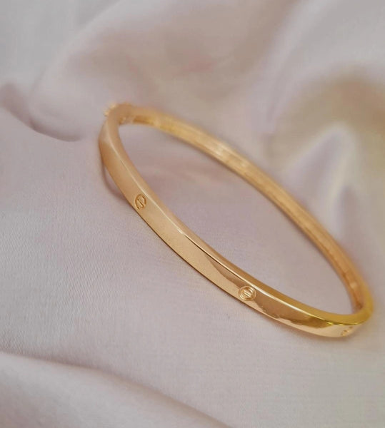 Bracelet jonc en acier inoxydable gravées