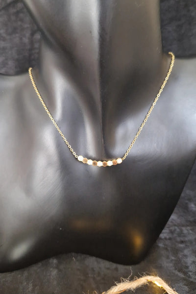 Collier en acier inoxydable carrés et strass