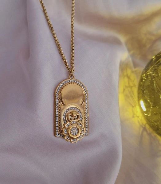 Collier beldi en acier inoxydable porte orientale Bab El Mansour