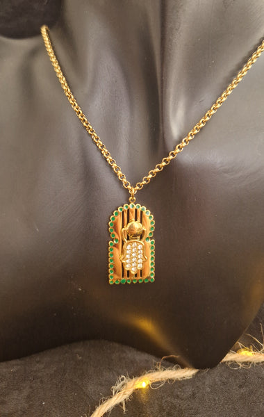 Collier beldi en acier inoxydable porte orientale Bab El Mansour