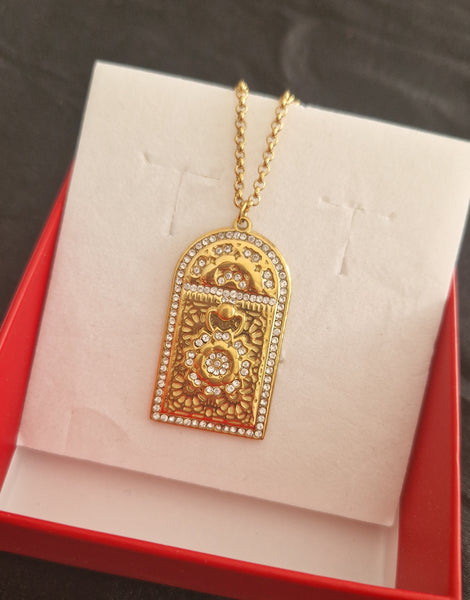 Collier beldi en acier inoxydable porte orientale Bab El Mansour