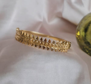 Bracelet jonc en acier inoxydable pics (à l'unité)