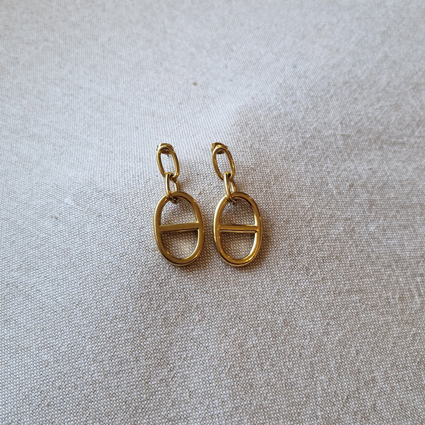 Boucles d'oreilles en acier inoxydable