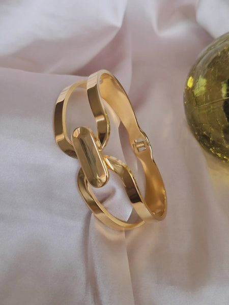 Bracelet jonc en acier inoxydable