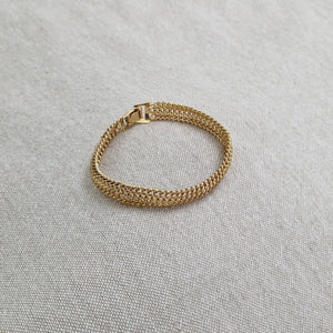 Bracelet en acier inoxydable grosse maille tressée