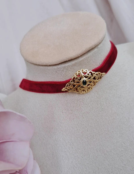 Collier choker en velours pendentif en acier inoxydable pendentif beldi